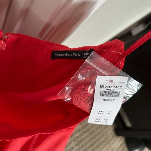 A&F Camille Off The Shoulder Maxi Dress, Medium Petite - Picture 7 of 7